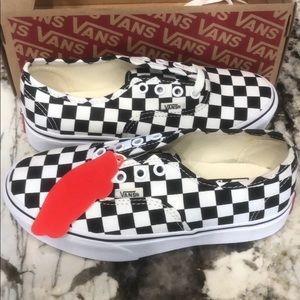 Checkerboard Authentic Platform Vans